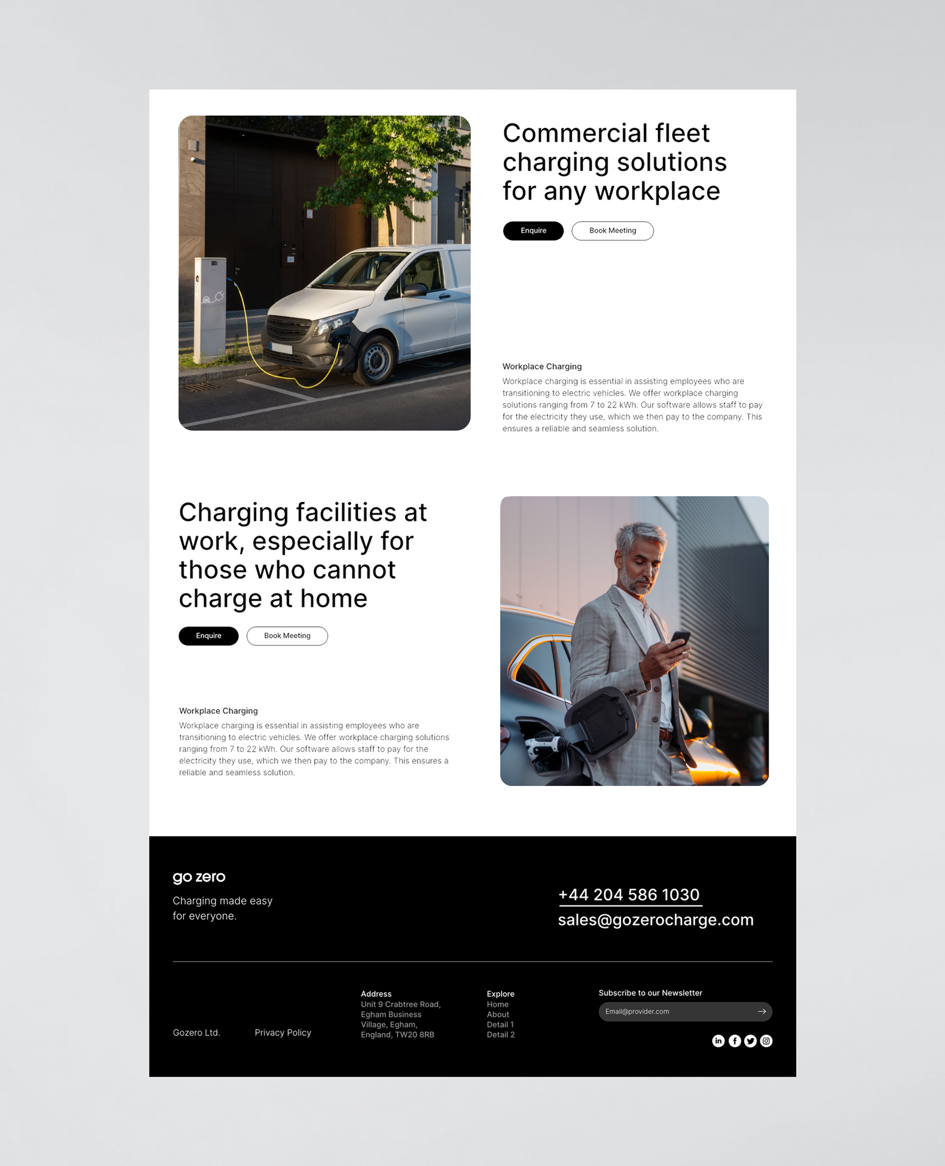 Website preview on desktop