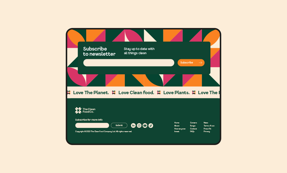 Footer design