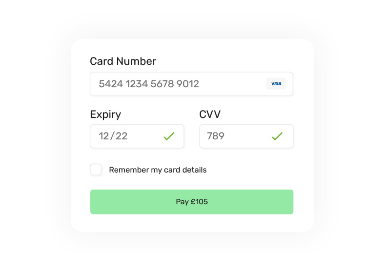 Payment processing graphic