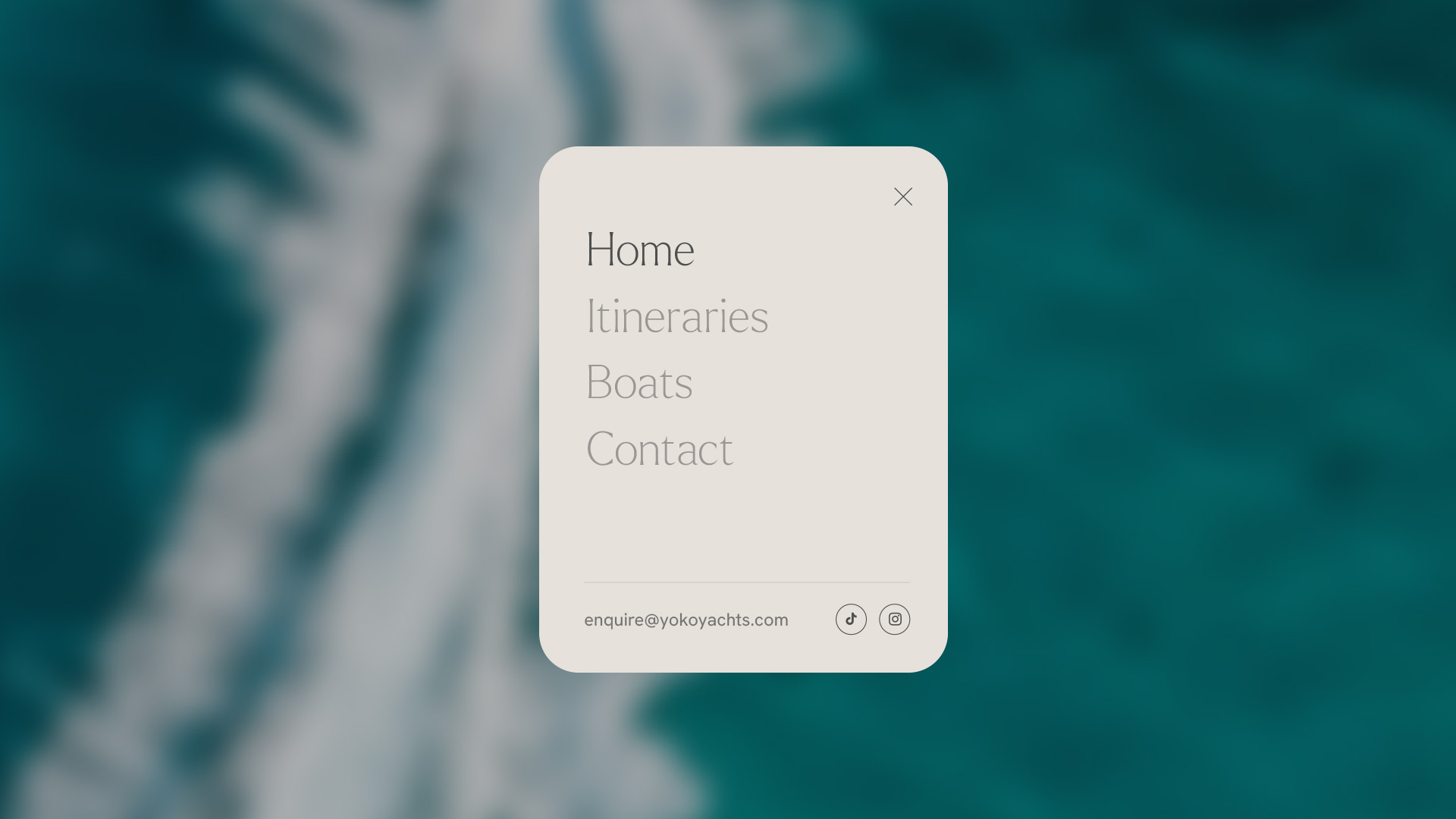 Menu layout design