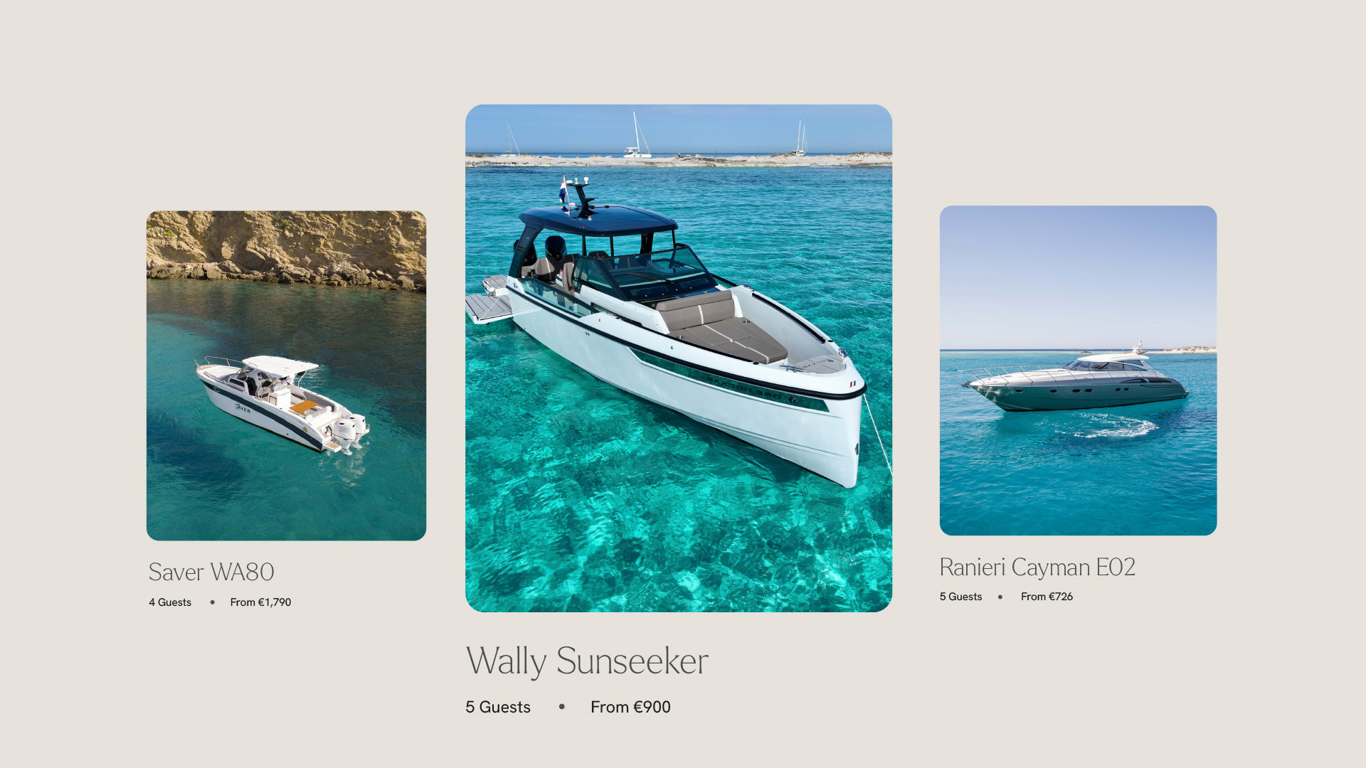 Preview of yachts